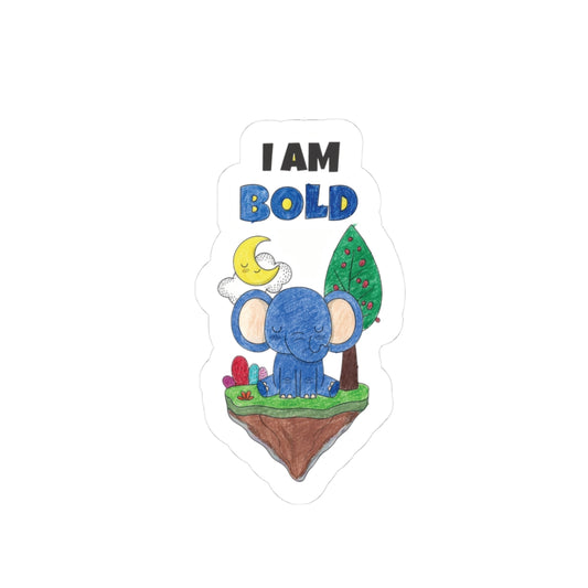 I Am Bold – The Brave Little Elephant Sticker