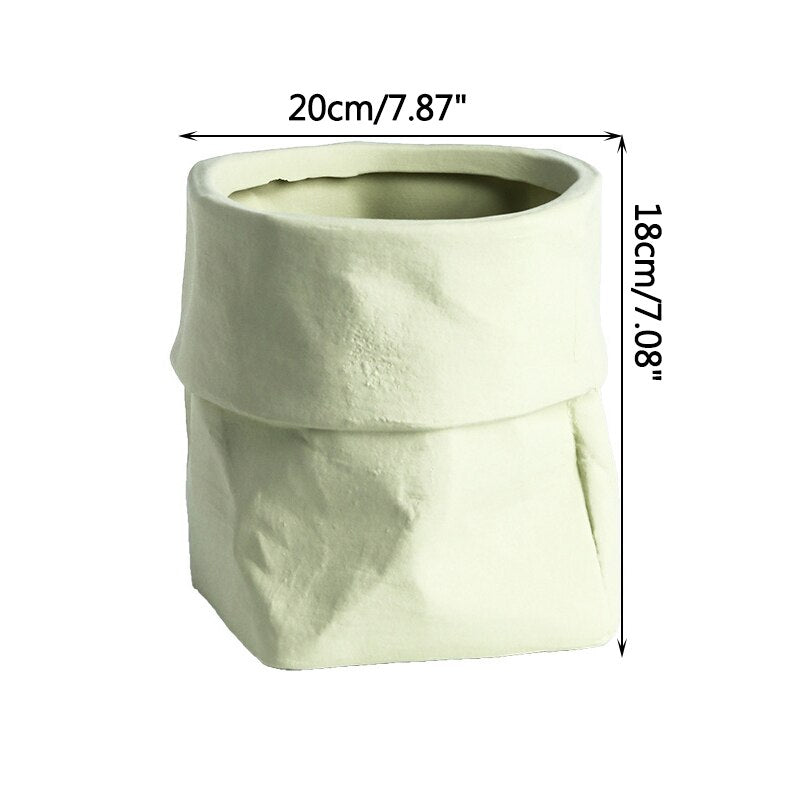 Perebaystore™ Ceramic Kraft Flower Pot