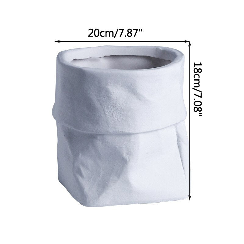 Perebaystore™ Ceramic Kraft Flower Pot