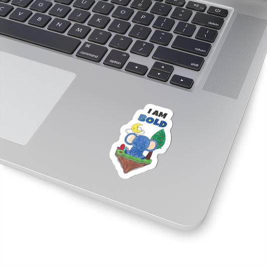 I Am Bold – The Brave Little Elephant Sticker